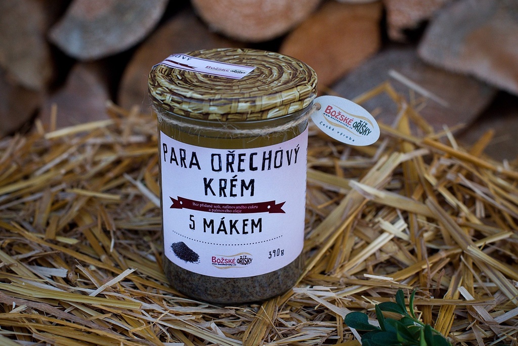 Para ořechový krém s mákem 390 g Božské oříšky 